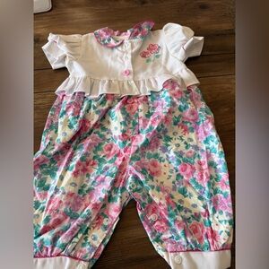 Charming Floral Kids Romper